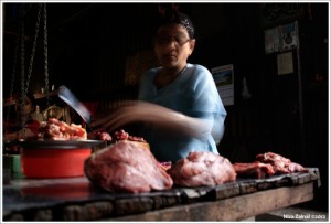 Lady at the market, Yangon